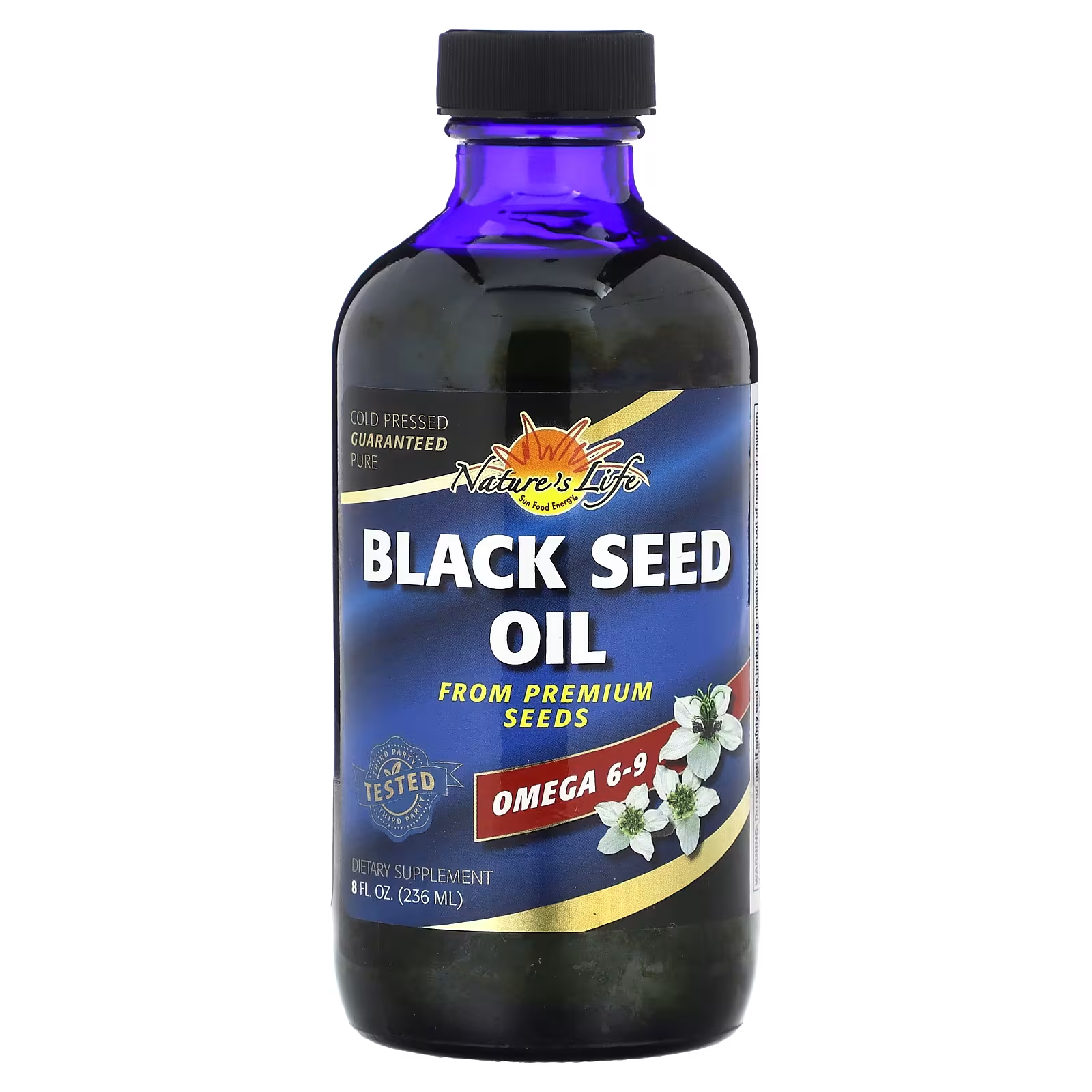 life extension масло семян черного тмина 60 жевательных капсул Масло черного тмина Nature's Life, 236 мл
