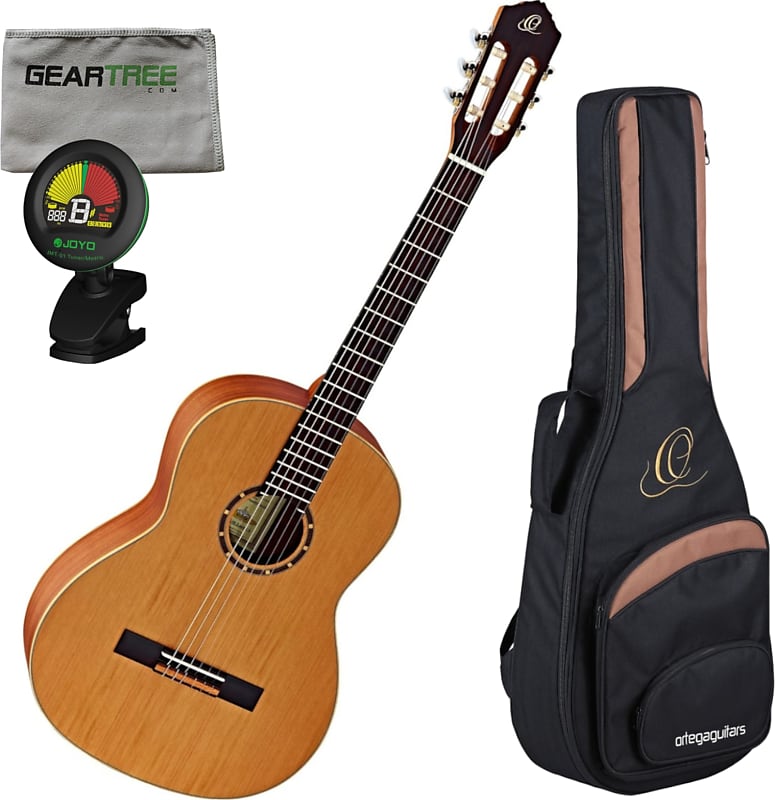 

Акустическая гитара Ortega R122SN Family Series Slim Neck Cedar Top Classical Guitar w/ Gig Bag, Geartree Cloth, Tuner