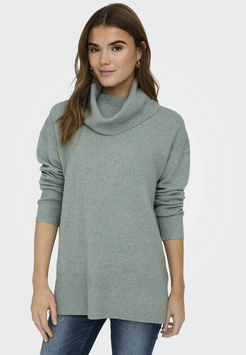 

Свитшот ONLY RICA LS SLIT EX, цвет chinois green