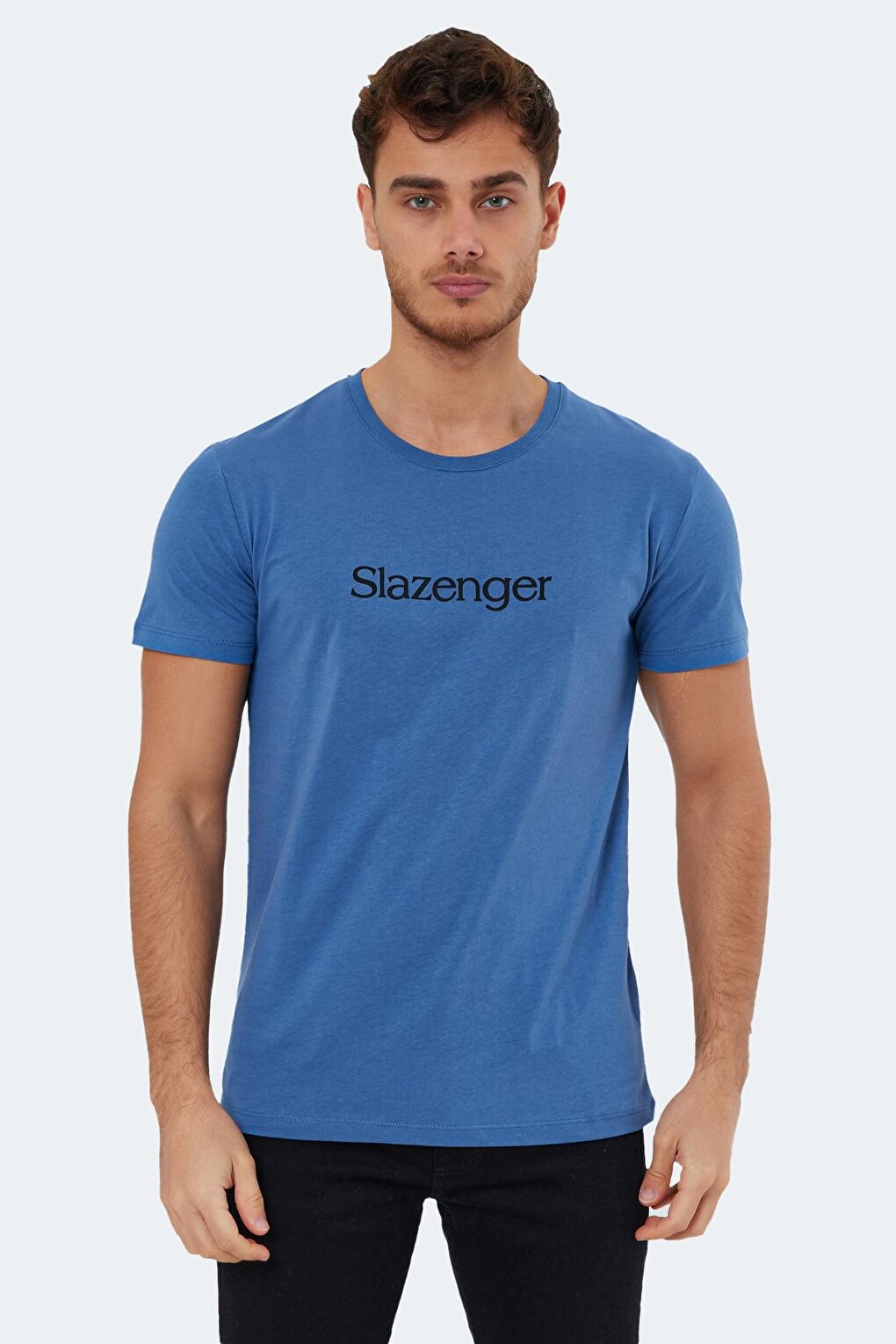 SABE I Мужская футболка цвета индиго SLAZENGER