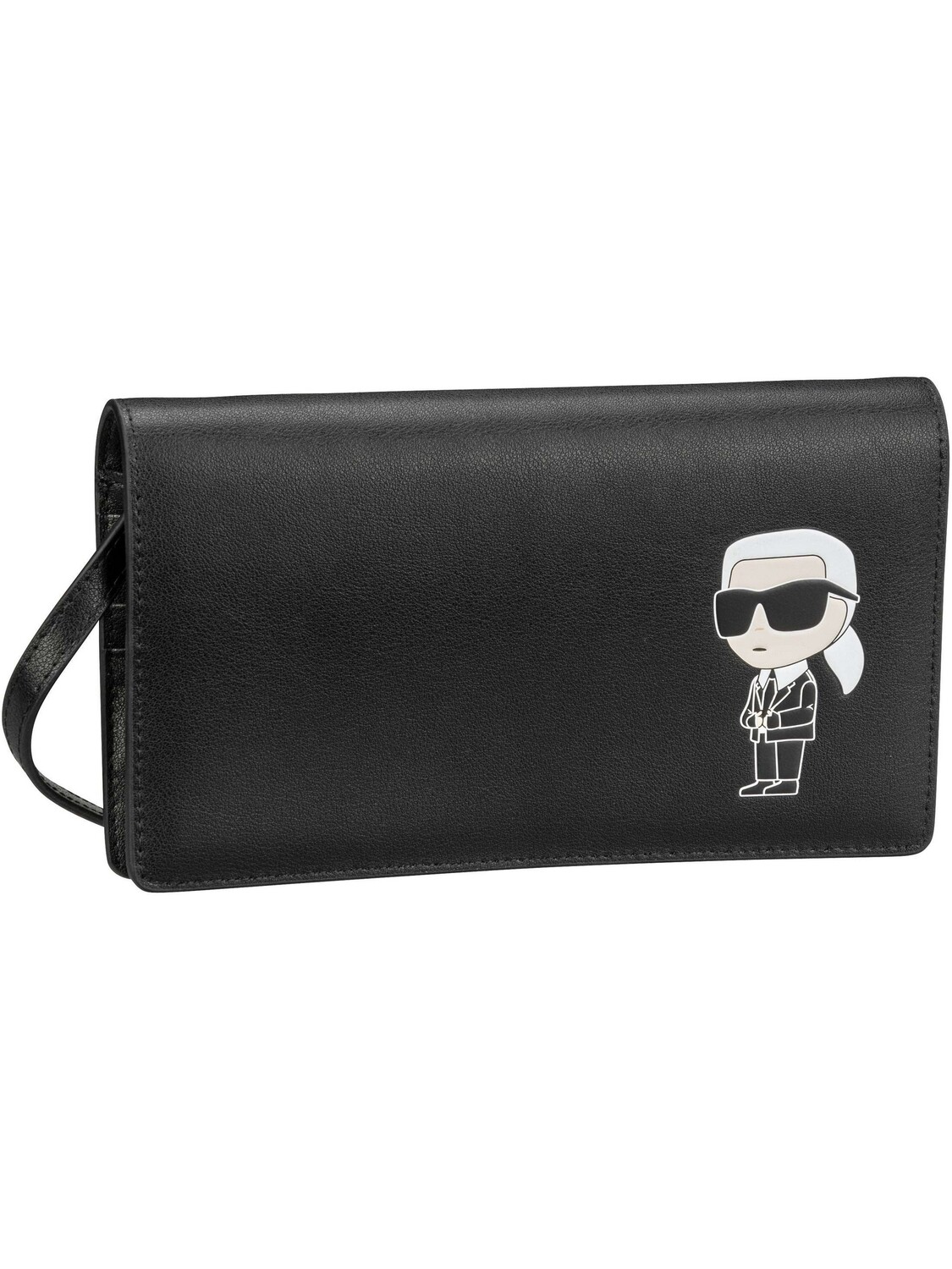 

Клатч Karl Lagerfeld Abendtasche & K/Ikonik 2.0 Leather Flap Woc, черный