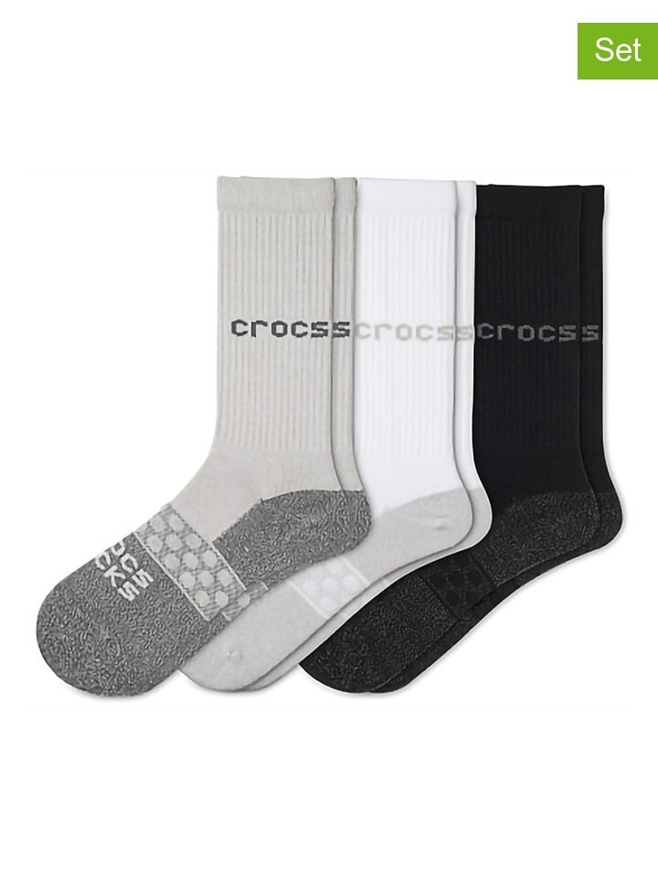 

Носки Crocs 3er Set, цвет weiß/schwarz/grau