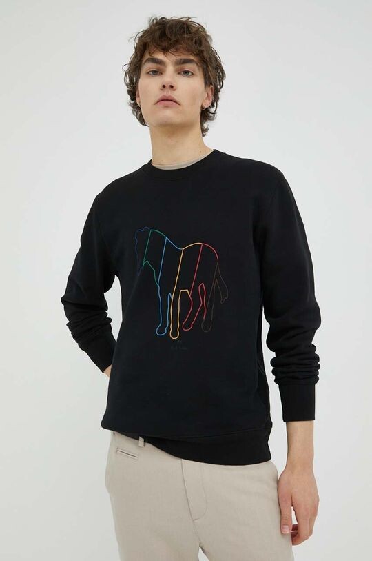 

Хлопковая толстовка PS Paul Smith, черный