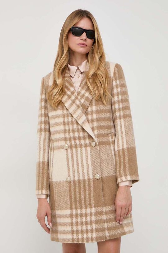 

Пальто из смесовой шерсти Guess, бежевый