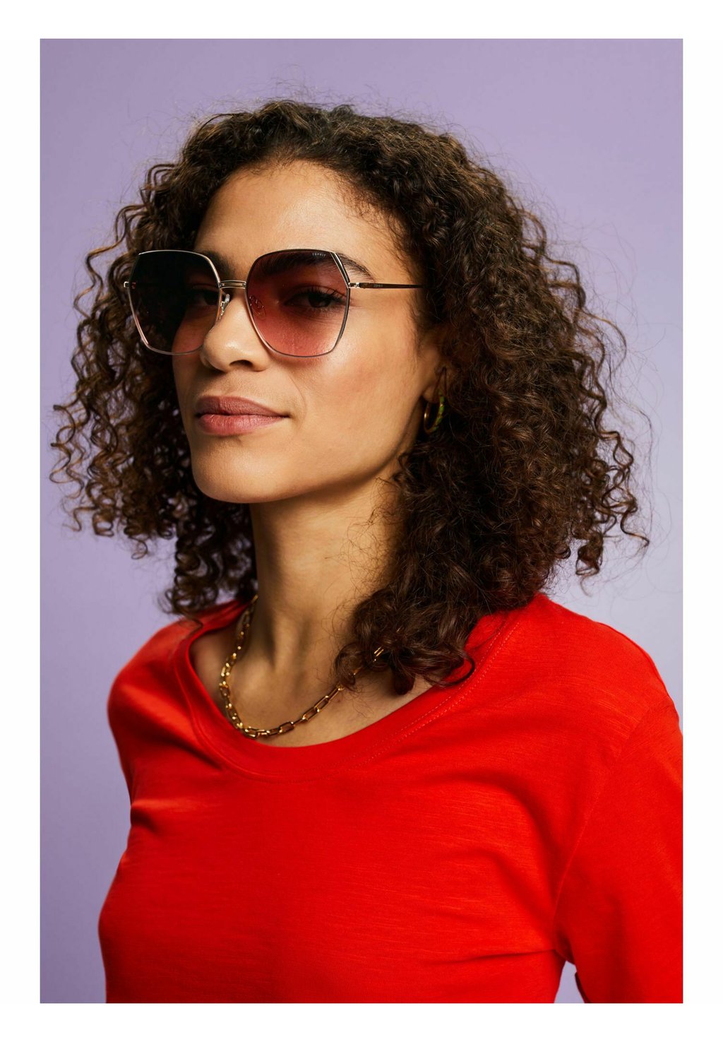 Солнцезащитные очки OVERSIZE MIT GESTELL Esprit, цвет demi rose цена и фото