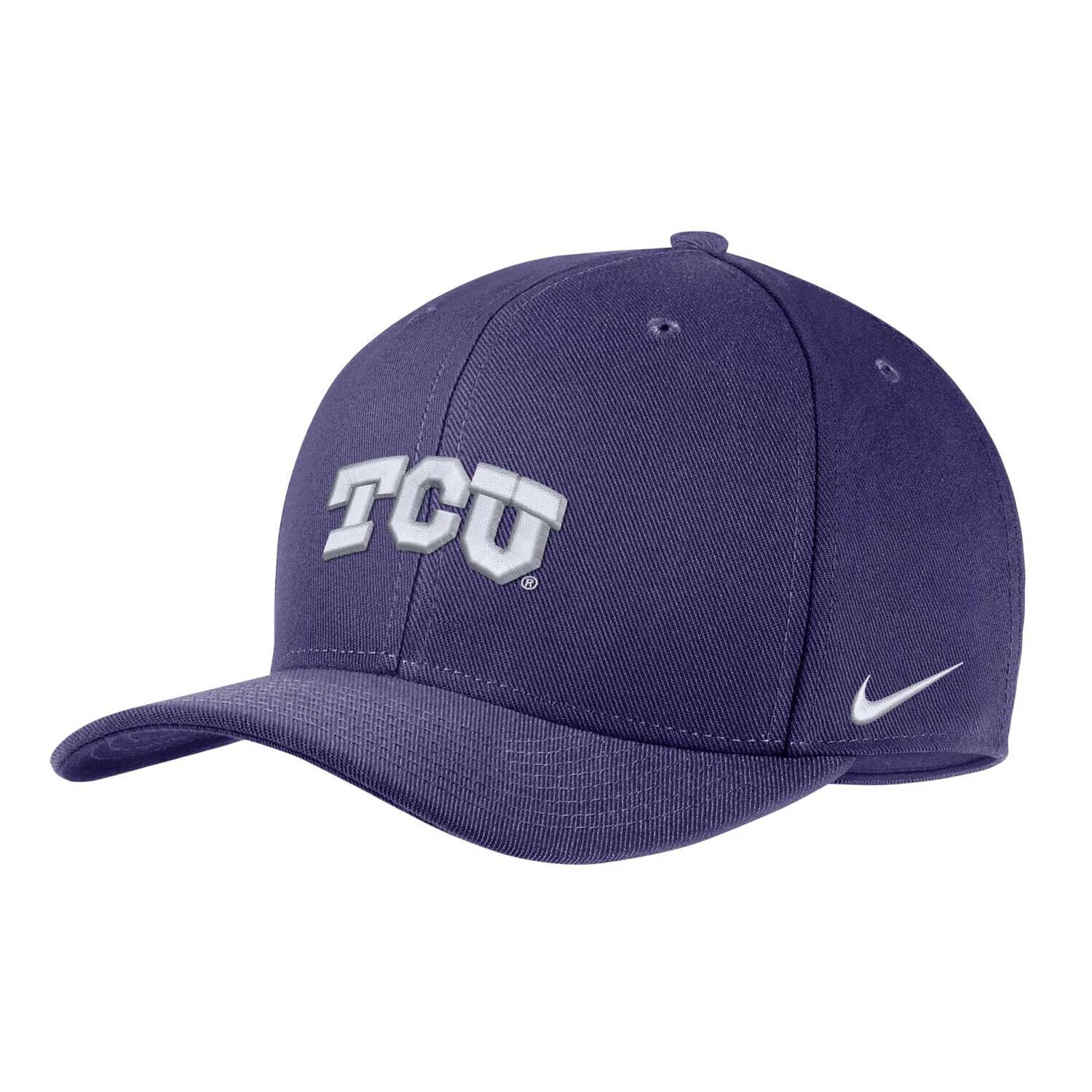 

Мужская фиолетовая кепка Nike TCU Horned Frogs Classic99 Swoosh Performance Flex
