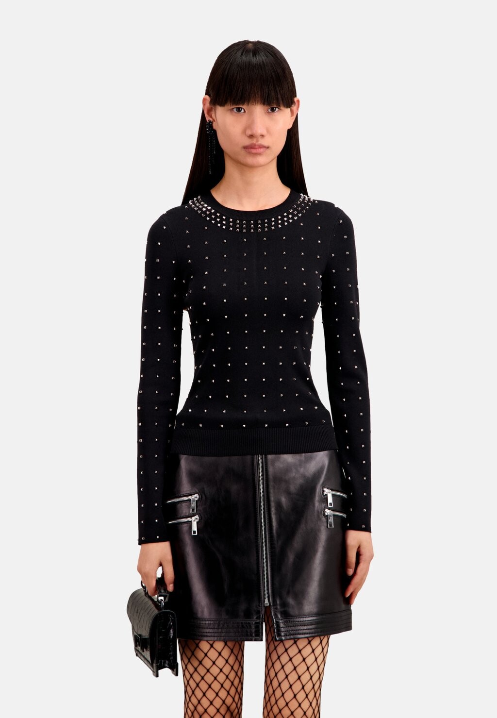 

Свитер Avec Spikes The Kooples, черный