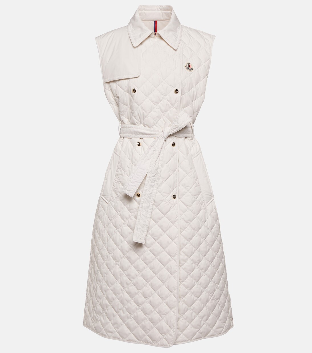 

Стеганый пуховик alcione Moncler, белый