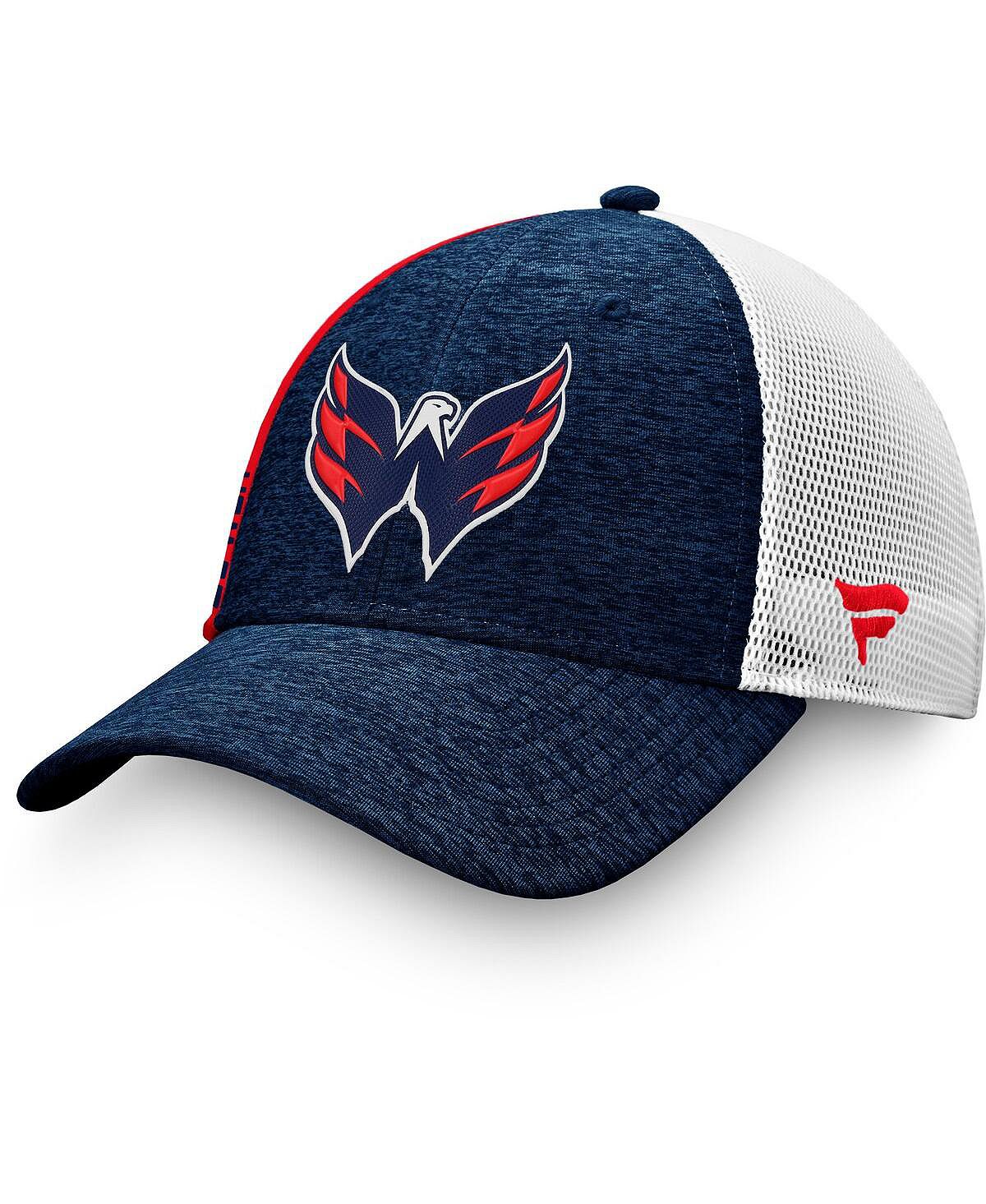 

Мужская фирменная темно-синяя шляпа Washington Capitals Authentic Pro Locker Room Trucker Snapback Hat Fanatics