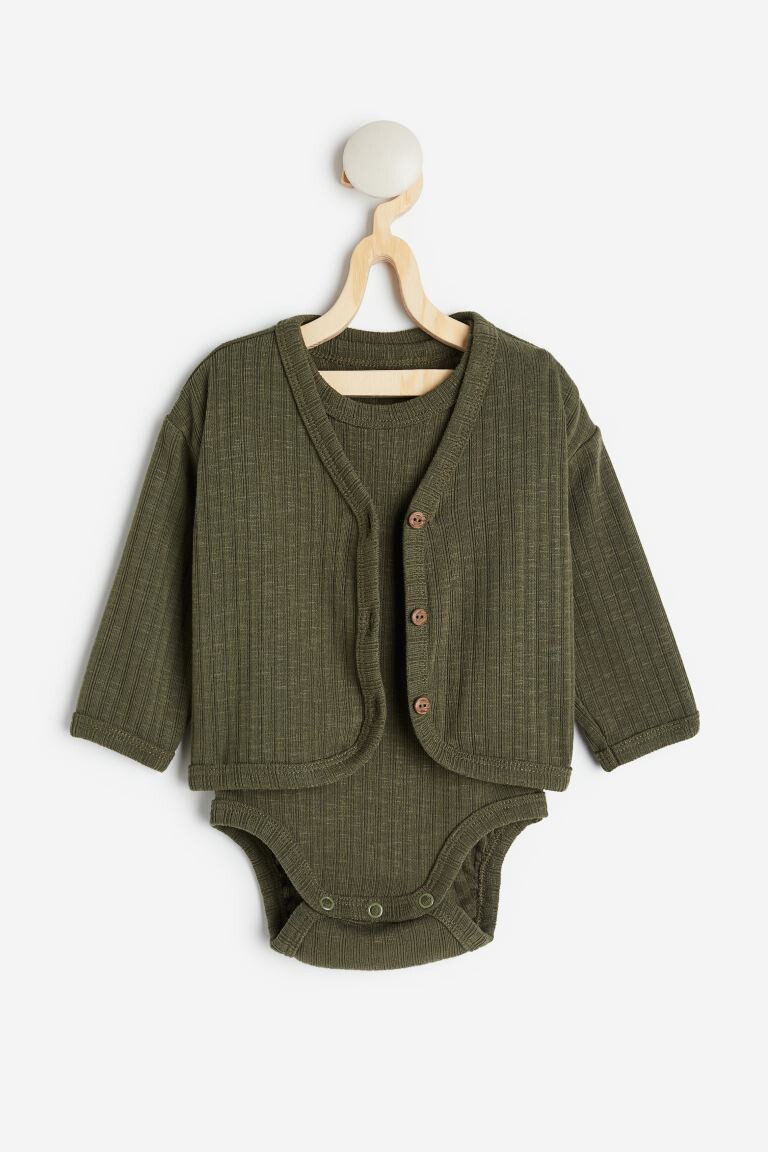 

Комплект из 2 предметов: кардиган и боди H&M