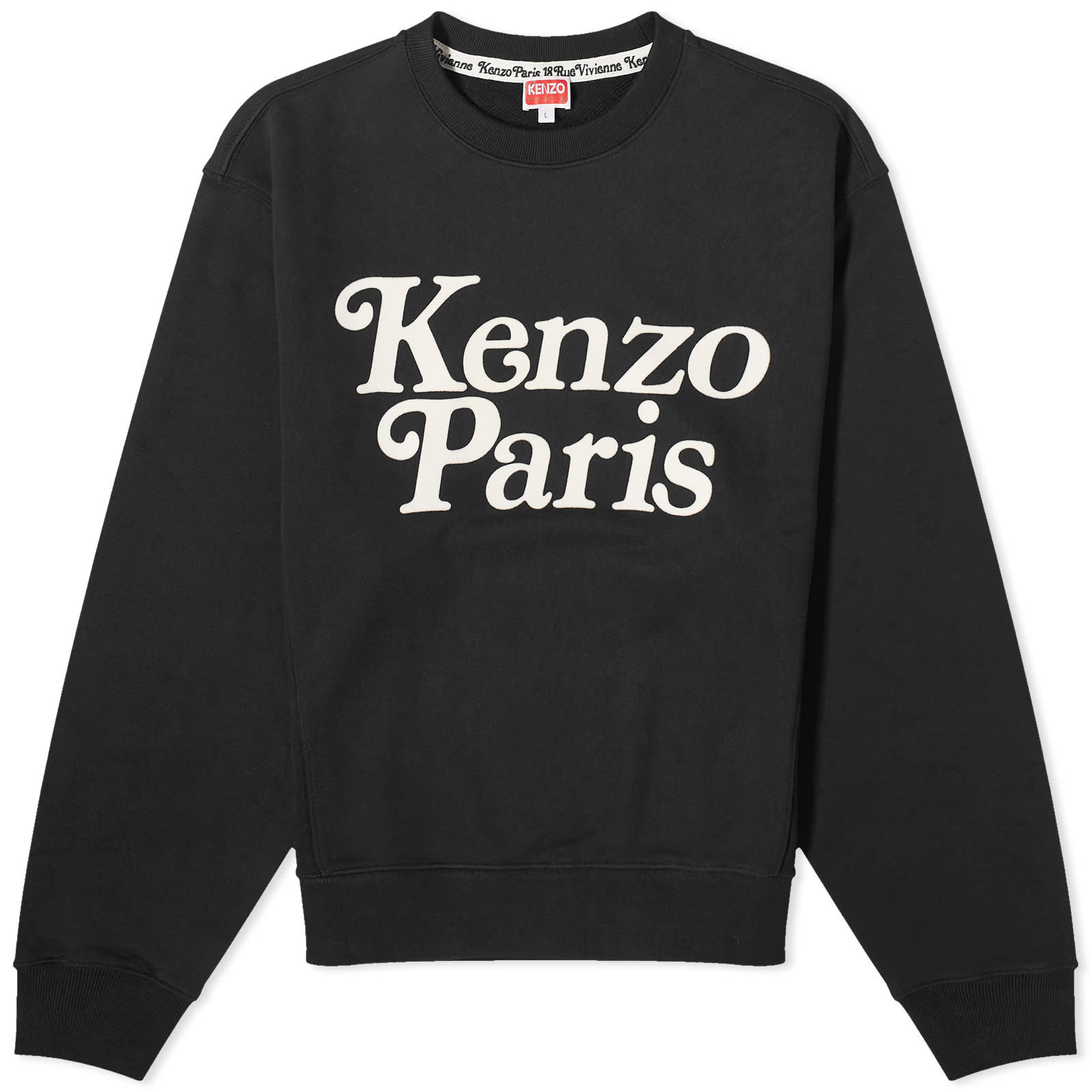 Свитшот Kenzo X Verdy Classic, черный футболка kenzo x verdy oversized черный