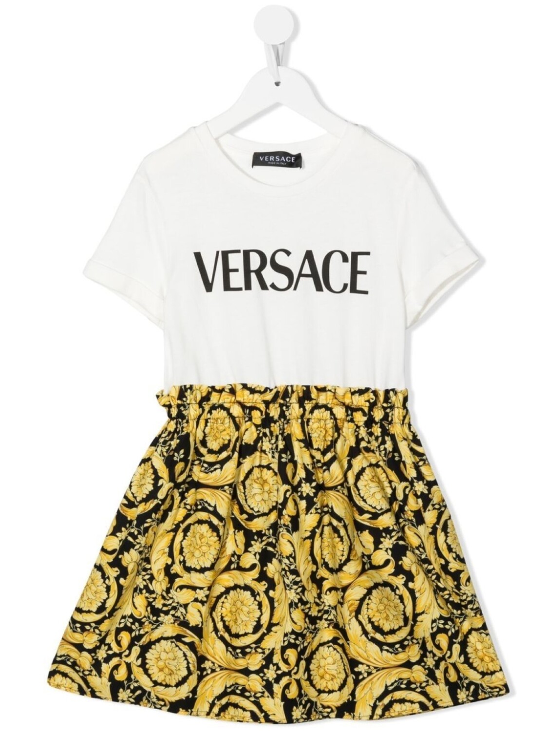 

Versace Kids платье-футболка с принтом Barocco Kids, белый