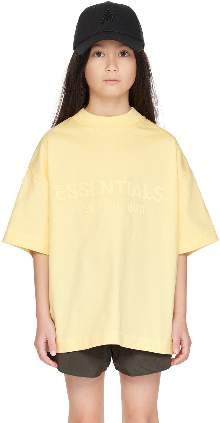 

Детская желтая футболка с круглым вырезом Garden желтый Fear Of God Essentials