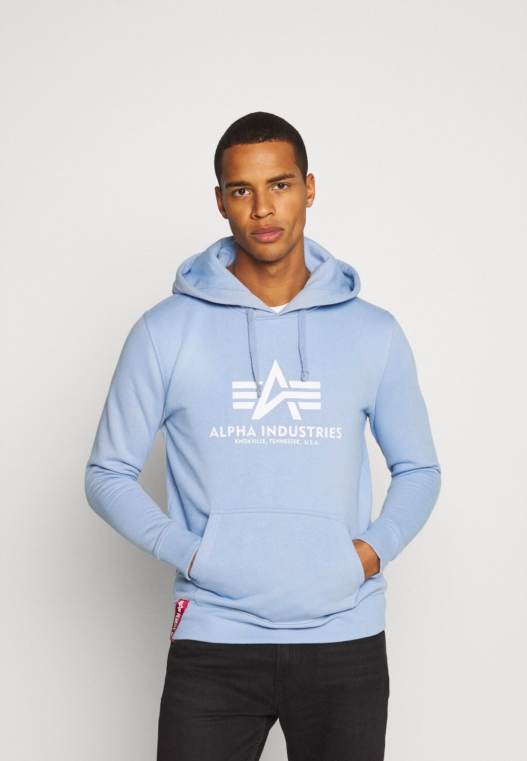 

Толстовка Hoody Alpha Industries, светло-голубой