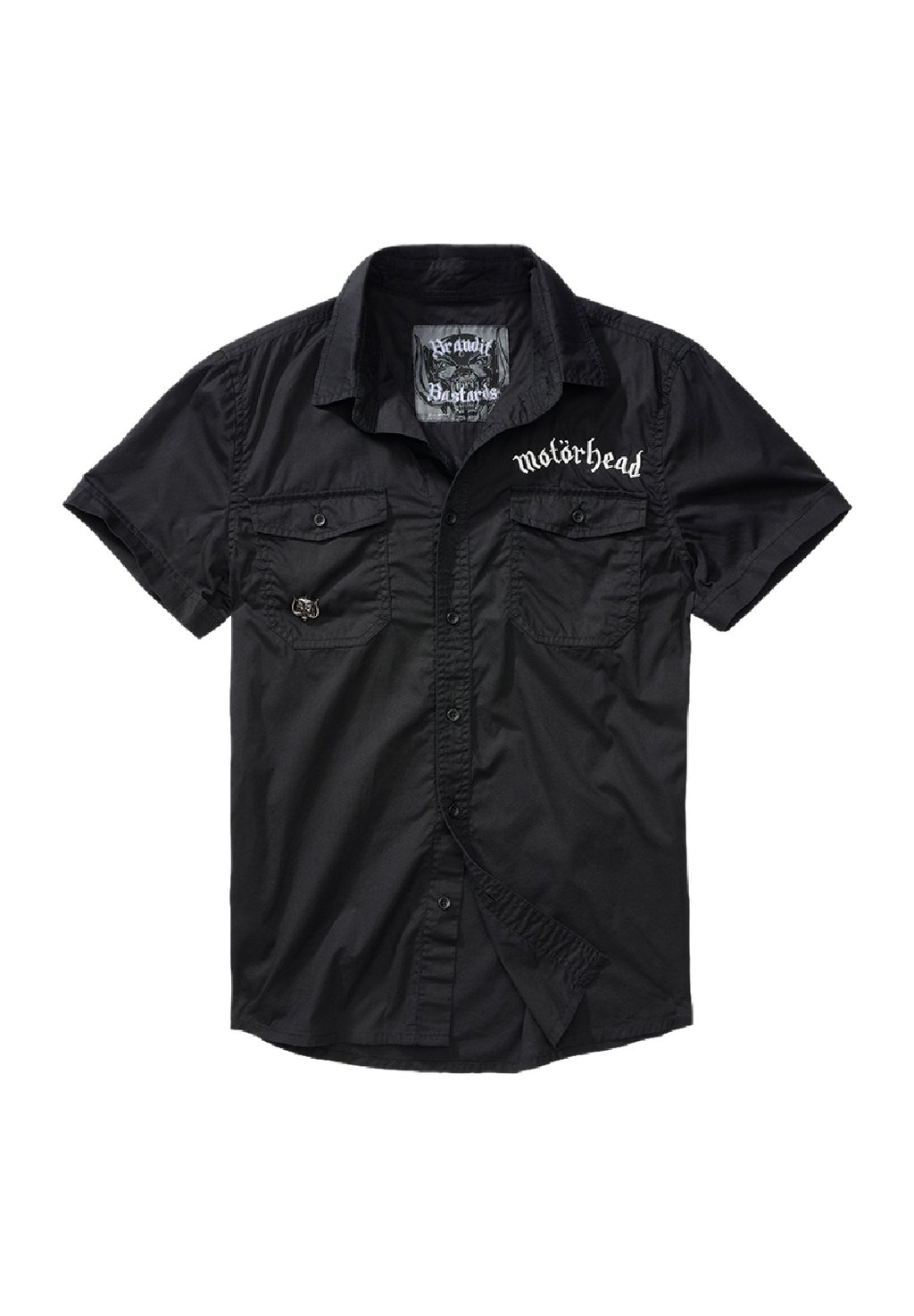 Рубашка Motörhead Shortsleeve Brandit, черный