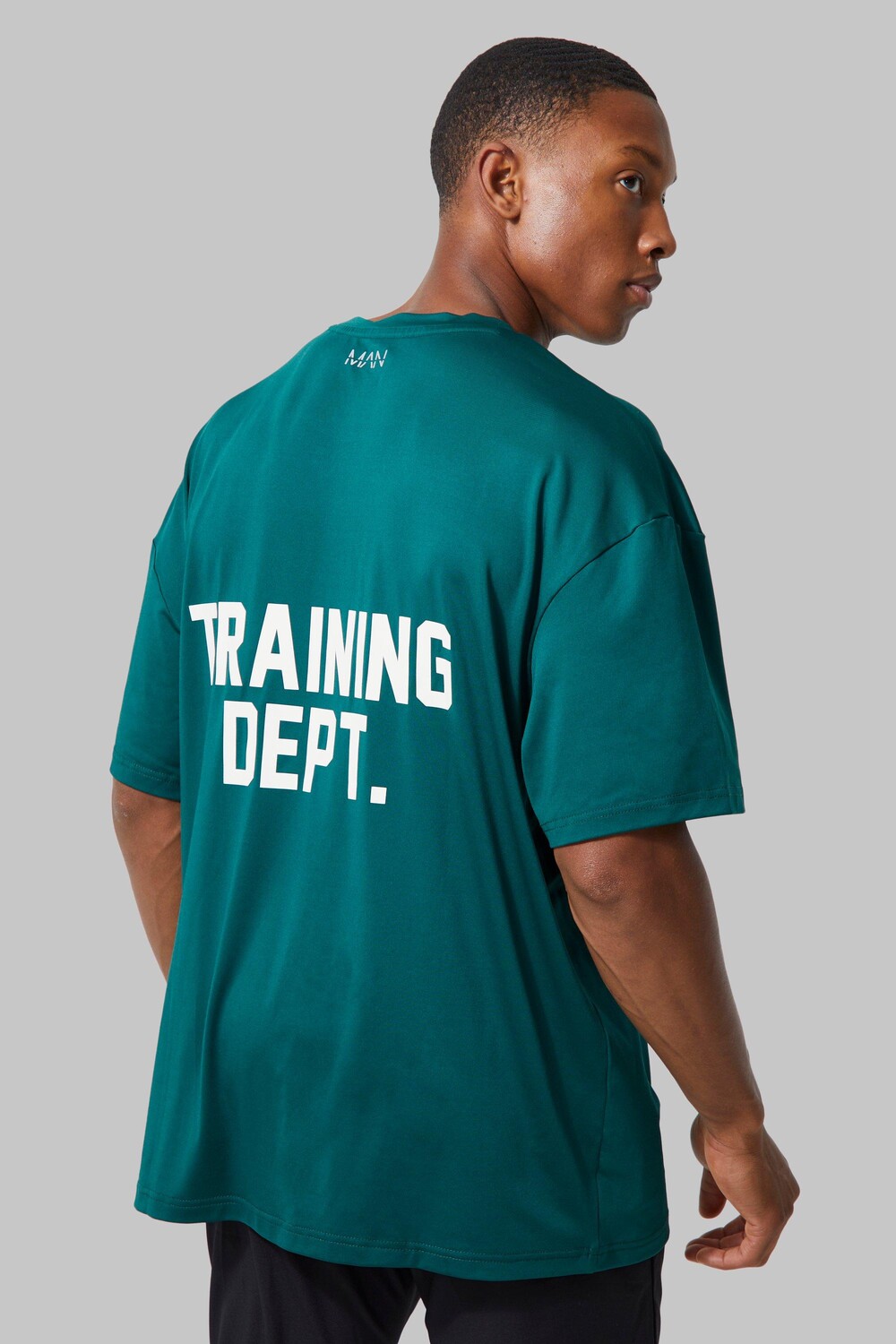 

Футболка оверсайз man active training dep performance Boohoo, зеленый