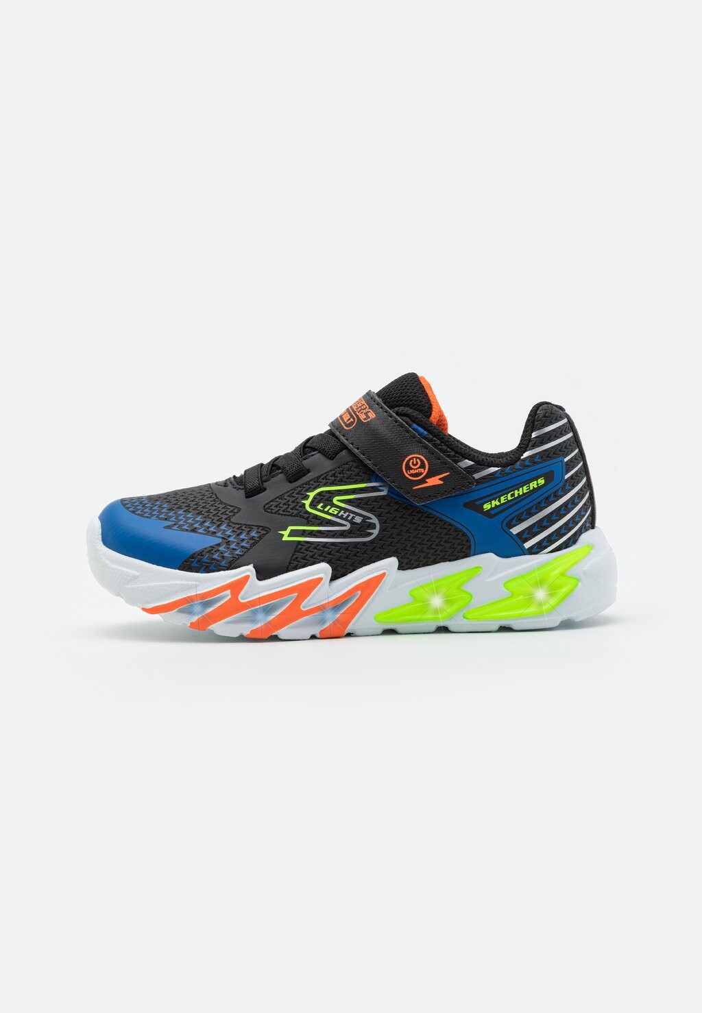 

Кроссовки низкие FLEX-GLOW BOLT Skechers, цвет black/blue/lime/orange