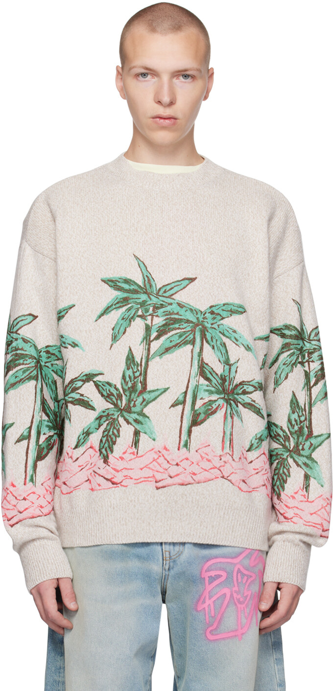 

Бежевый свитер Palms Row Palm Angels