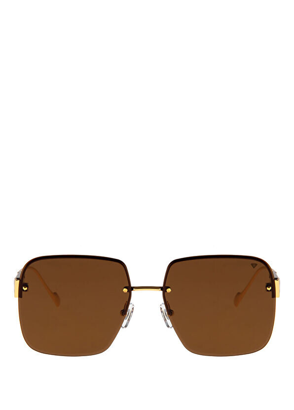 

Bc 1246 c 2 квадратных женских солнцезащитных очков Blancia Milano, коричневый