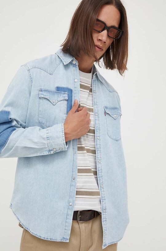 

Джинсовая рубашка Леви Levi's, синий