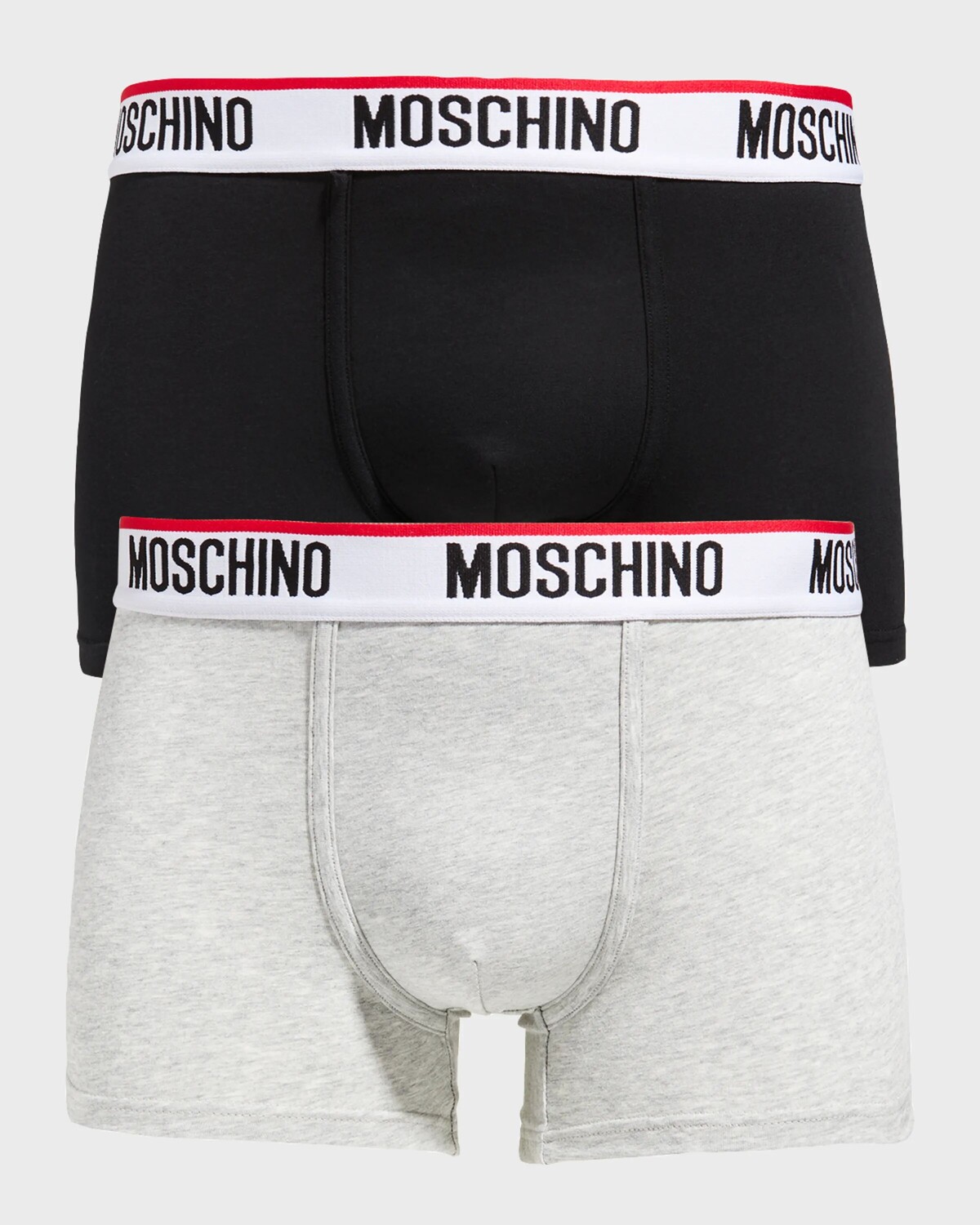 

Мужские шорты-боксеры с логотипом (две пары) Moschino, цвет Grey Multi