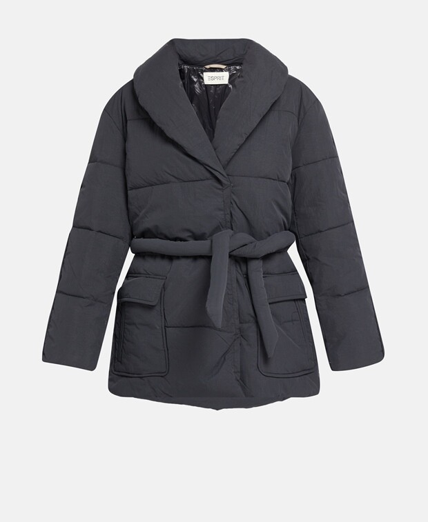

Стеганая куртка Esprit, черный