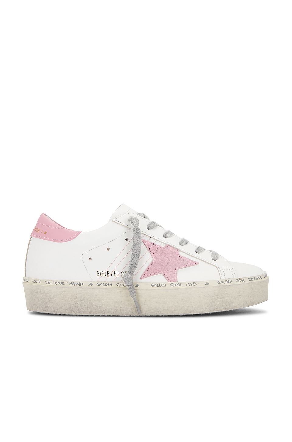 

Кроссовки Golden Goose Hi Star, цвет White & Antique Pink, Белый