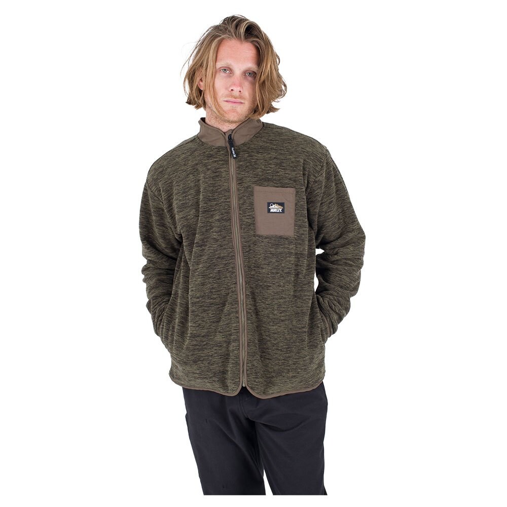 

Толстовка Hurley Woodland Burrito Full Zip, зеленый
