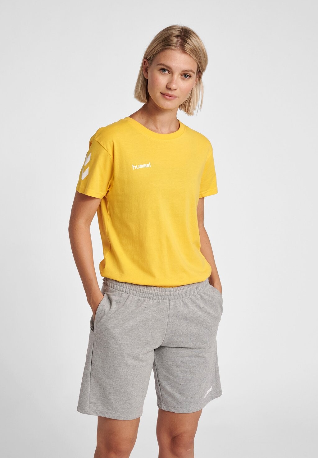 

Футболка с принтом Hummel, желтый