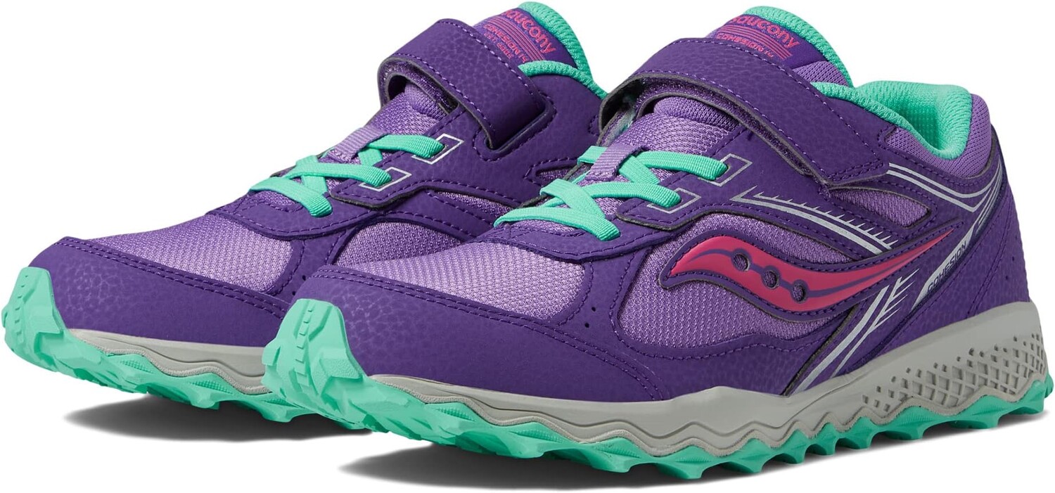 

Кроссовки Saucony Kids Cohesion TR14 A/C Trail Running Shoes Saucony Kids, цвет Purple/Pink