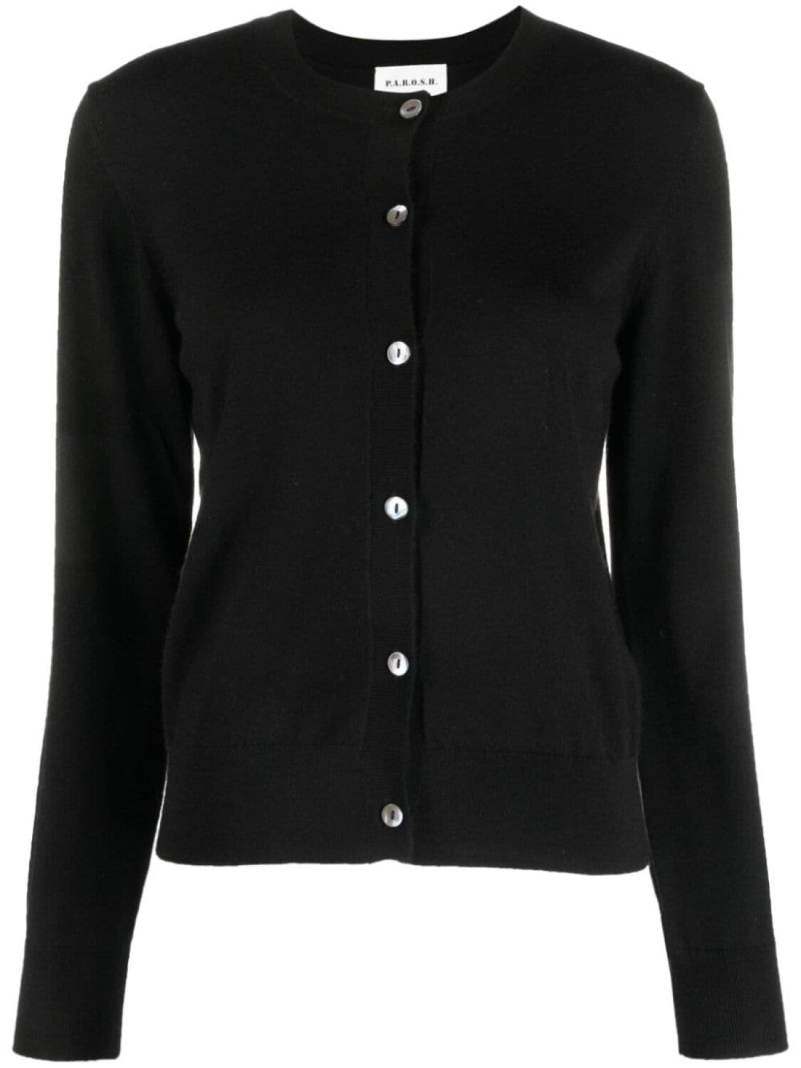 

P.A.R.O.S.H. round-neck knitted cardigan, черный