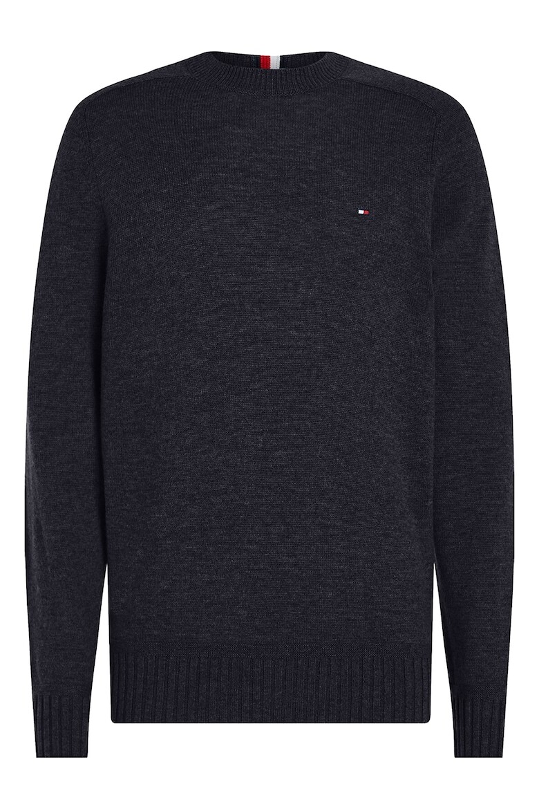 

Шерстяной свитер с овальным вырезом Tommy Hilfiger, синий