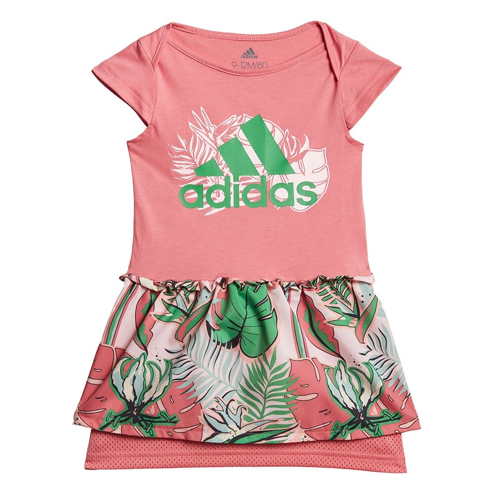 

Короткое платье adidas Flower Print Summer Set, розовый