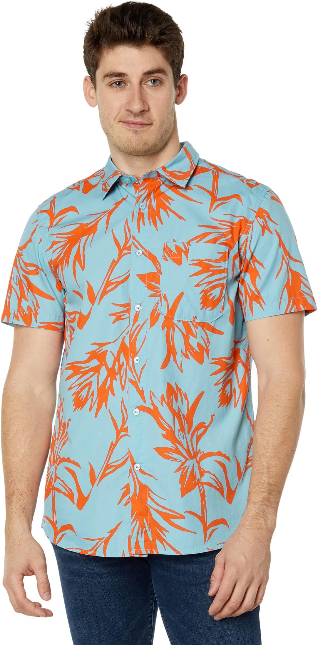 

Рубашка с коротким рукавом и узором Baytrail The North Face, цвет Reef Waters Tropical Paintbrush Print