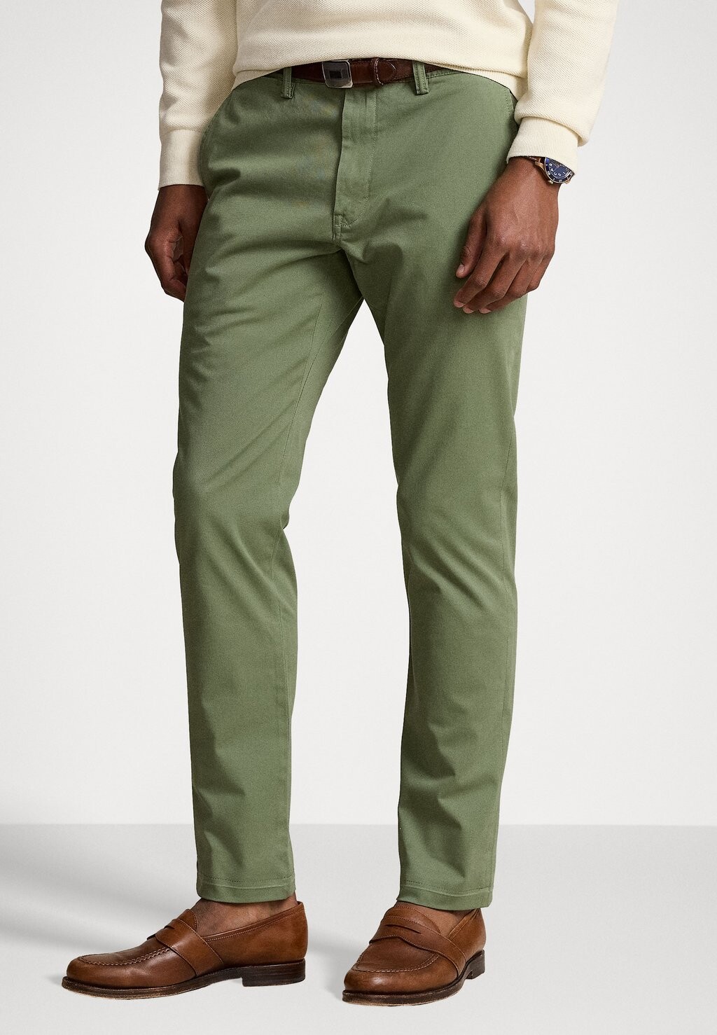 

Чиносы STRETCH SLIM FIT CHINO TROUSER Ralph Lauren, темно-зеленый
