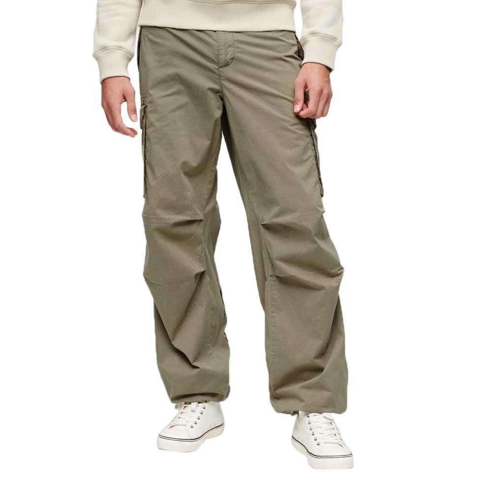 

Брюки Superdry Ringspun Cargo, зеленый
