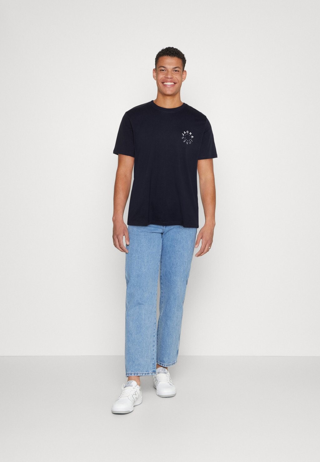 

Футболка с принтом Jack & Jones, темно-синий