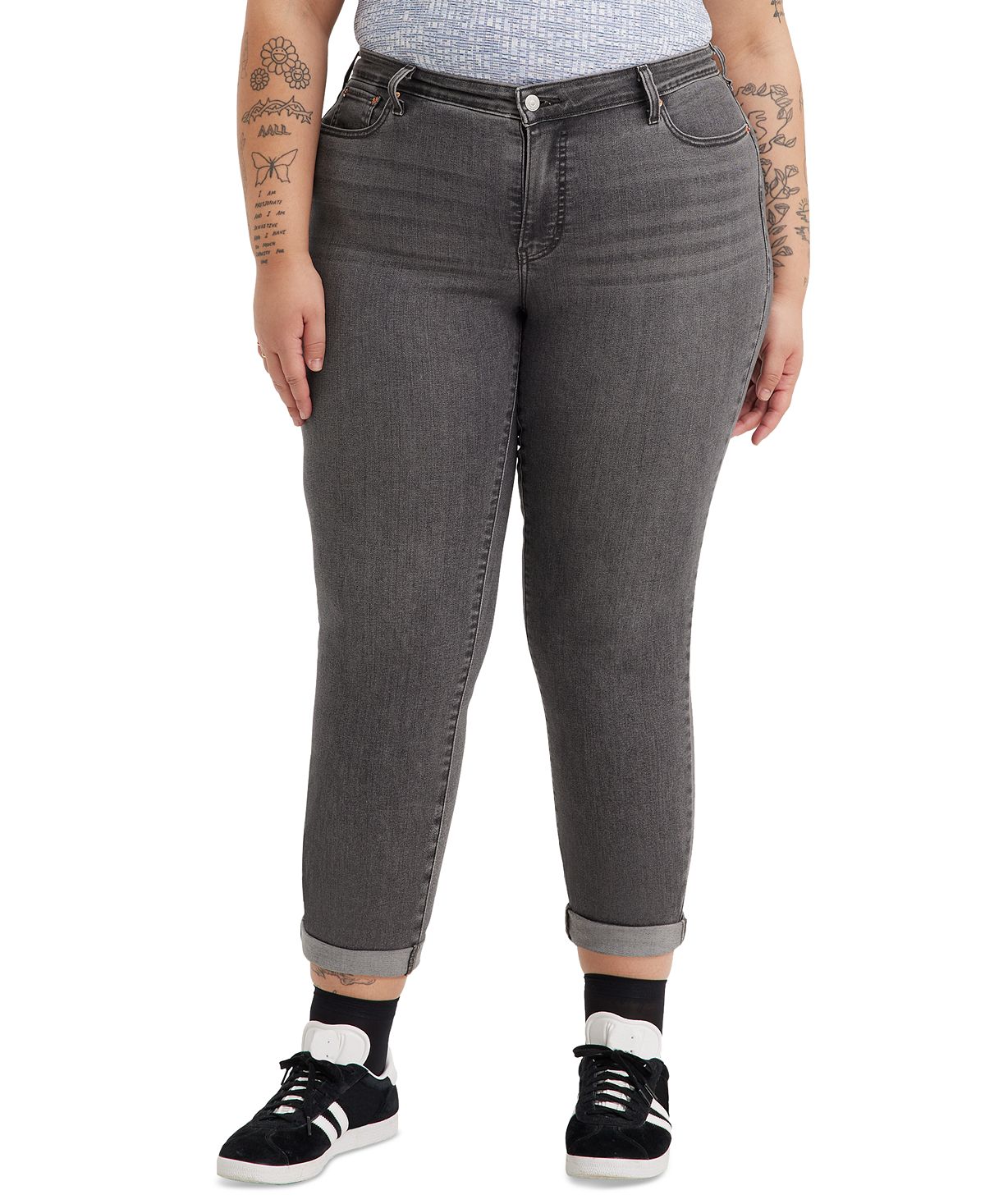 цена Модные джинсы-бойфренды больших размеров Levi's