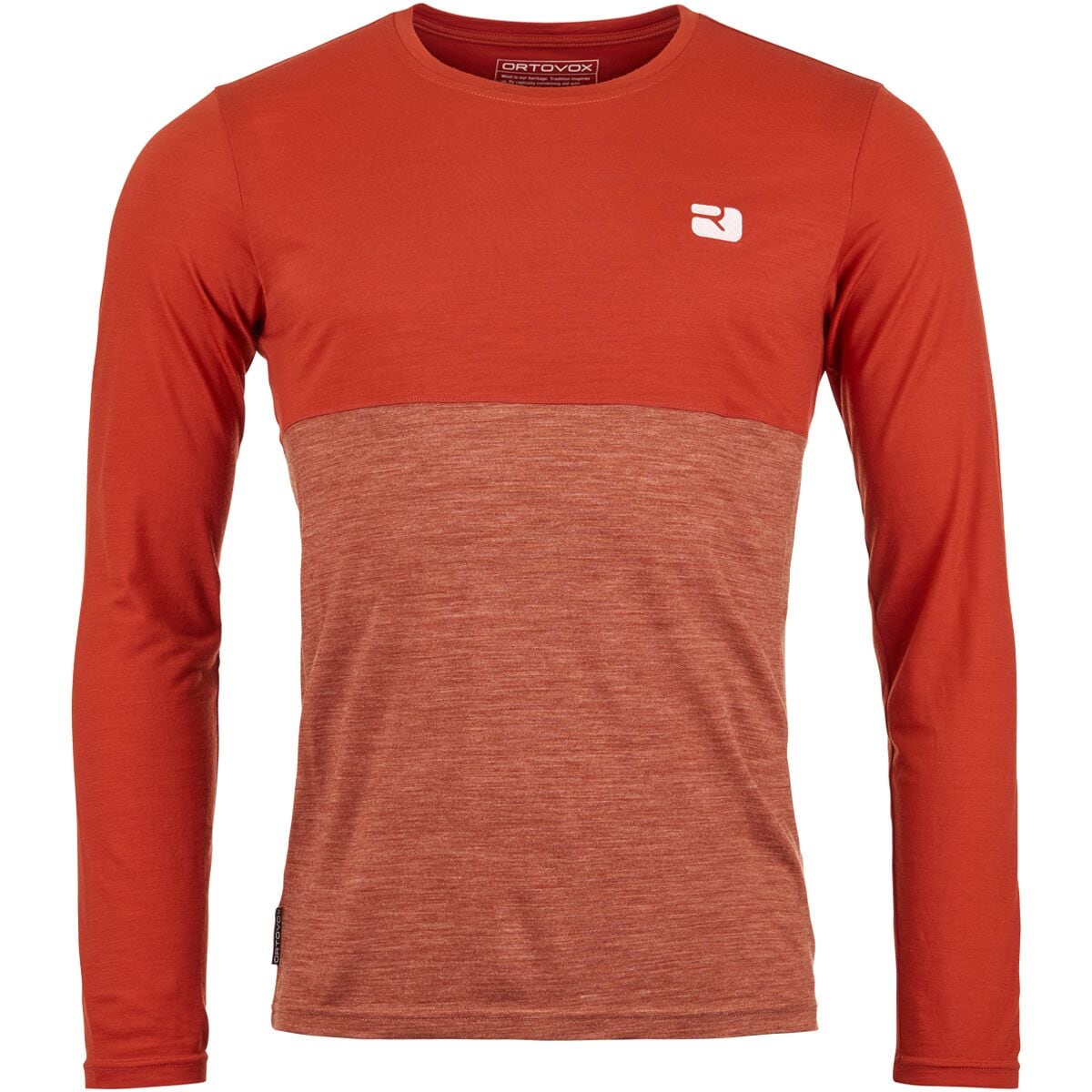 цена Рубашка с длинными рукавами и логотипом 150 cool Ortovox, цвет cengia rossa