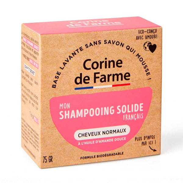 Твердый шампунь для нормальных волос 75 гр Corine De Farme corine de farme shoer cream sweet almont oil