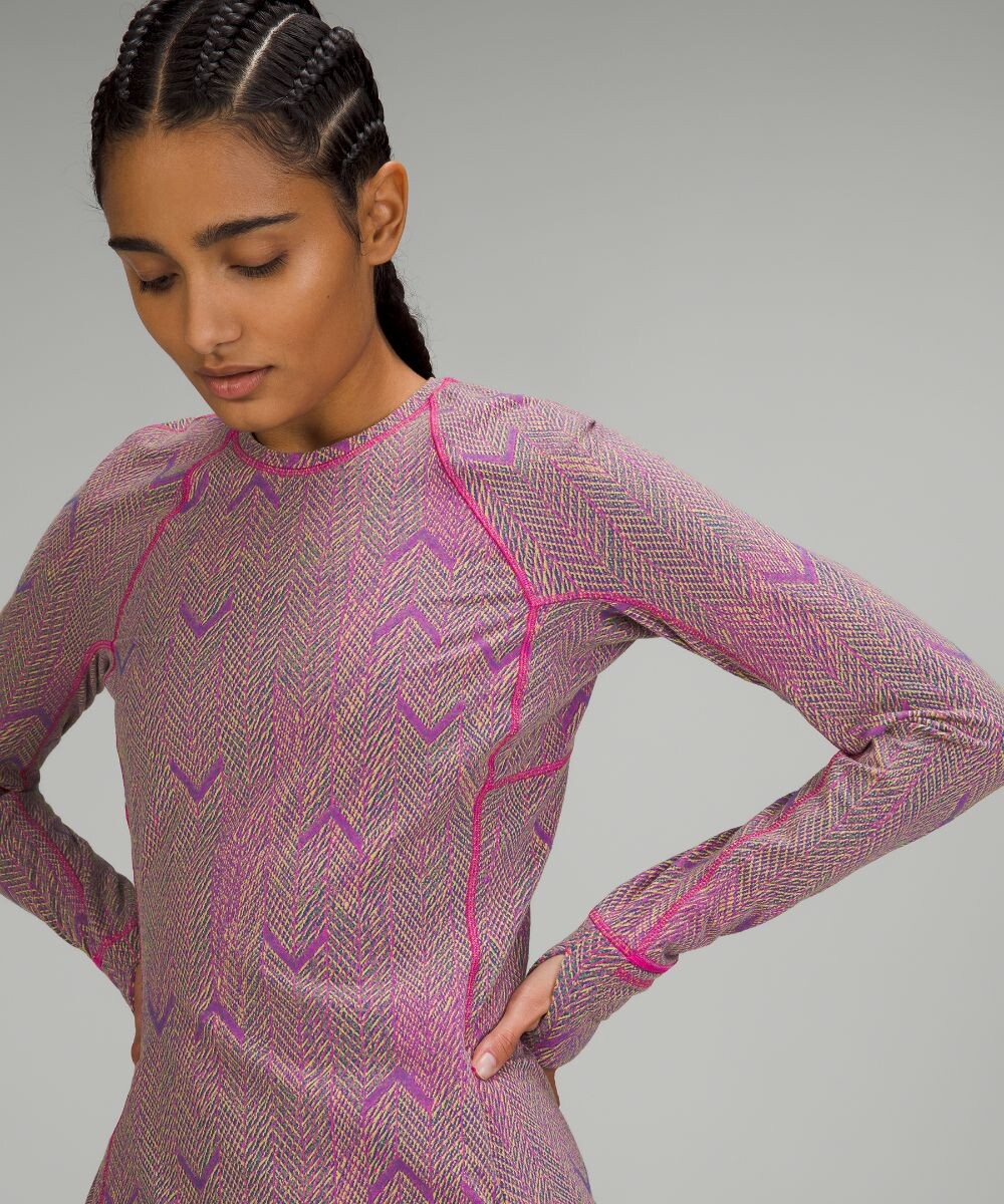 

Рубашка с длинным рукавом It's Rulu Run Lululemon, розовый