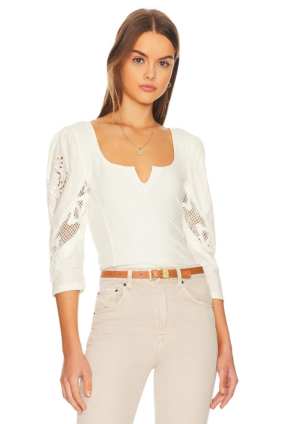 

Топ Free People Brunch Date, цвет Moon Glow