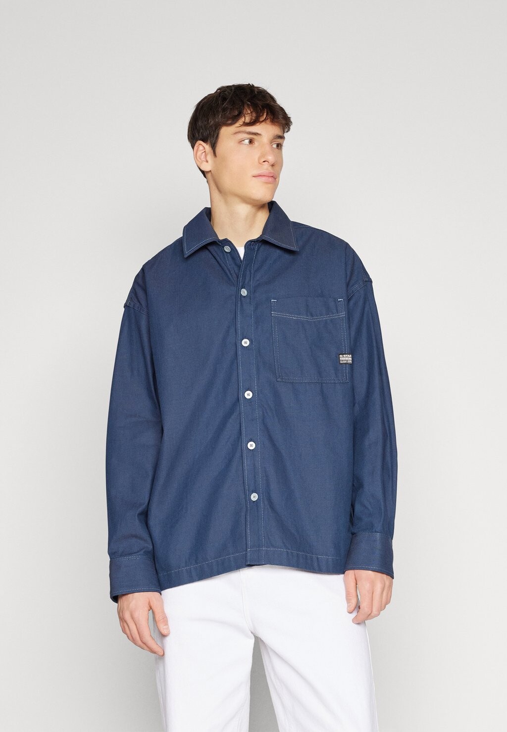 

Рубашка BOXY FIT SHIRT G-Star, необработанный деним