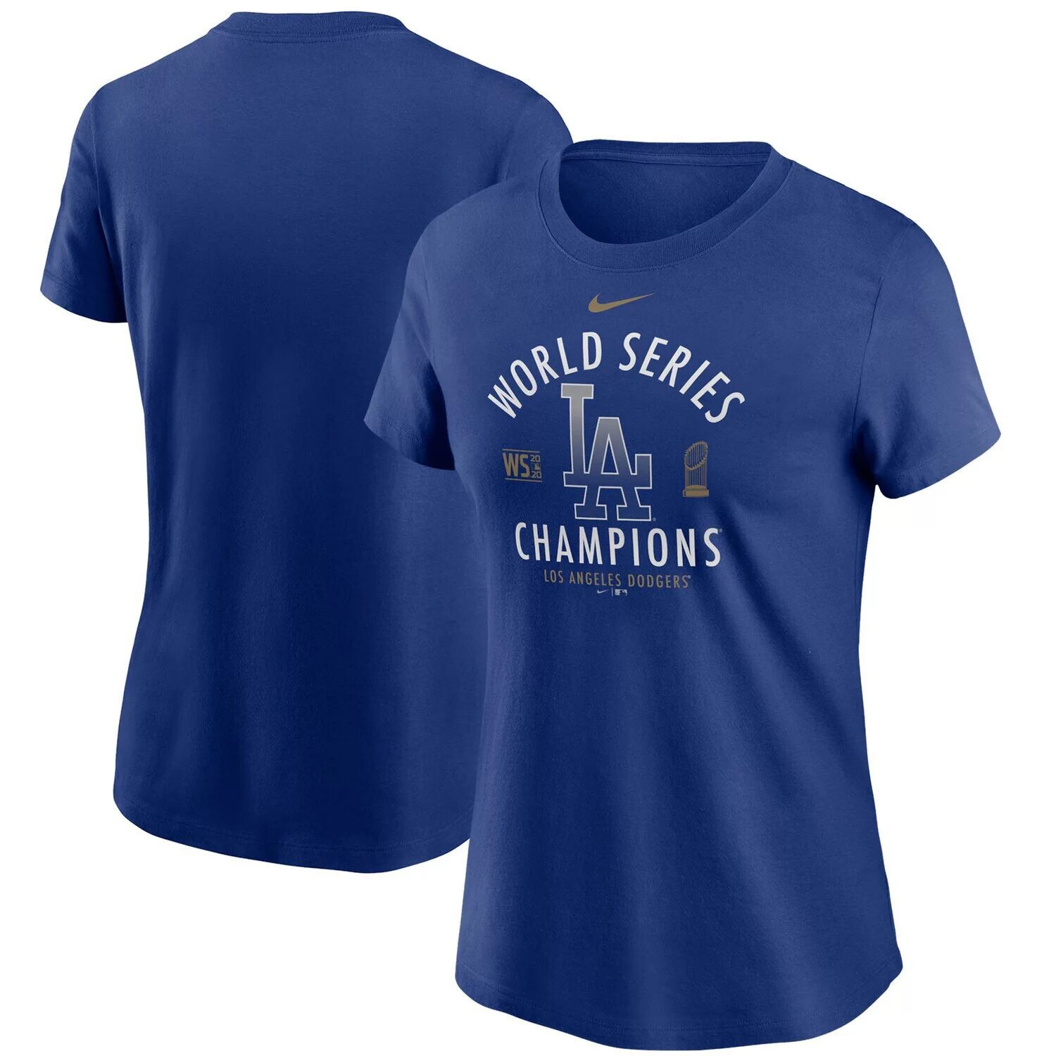 

Женская футболка Nike Royal Los Angeles Dodgers World Series Champions 2020 Nike