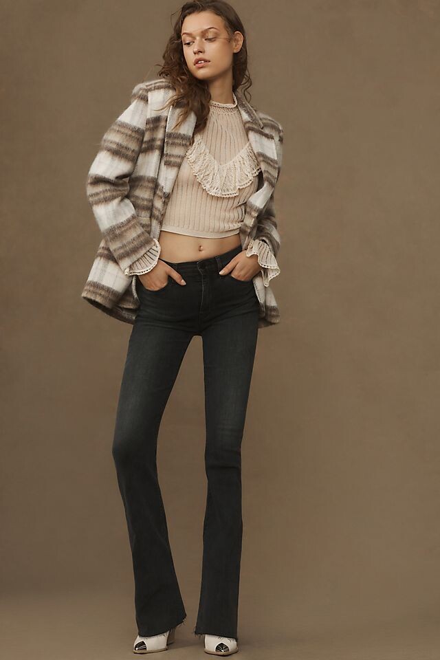 

Джинсы Hudson Barbara Bootcut с высокой посадкой, темно-серый