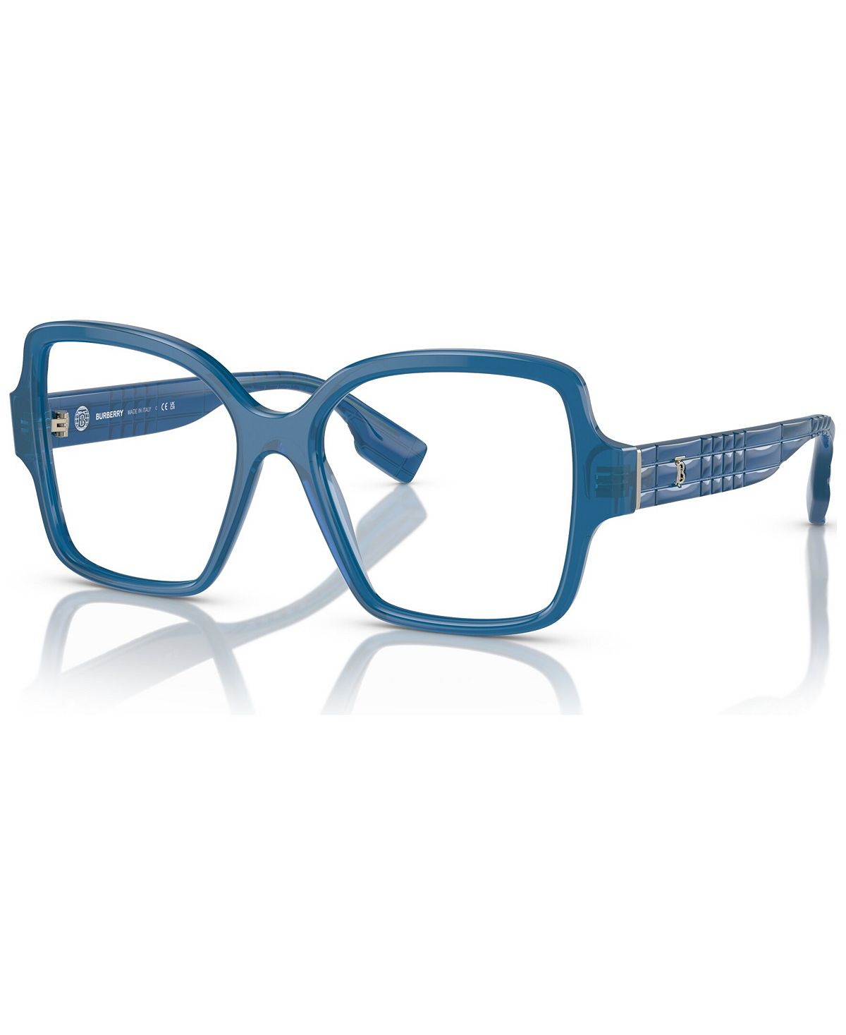 Женские квадратные очки, BE2374 52 Burberry, синий женские квадратные очки be2376 52 burberry черный