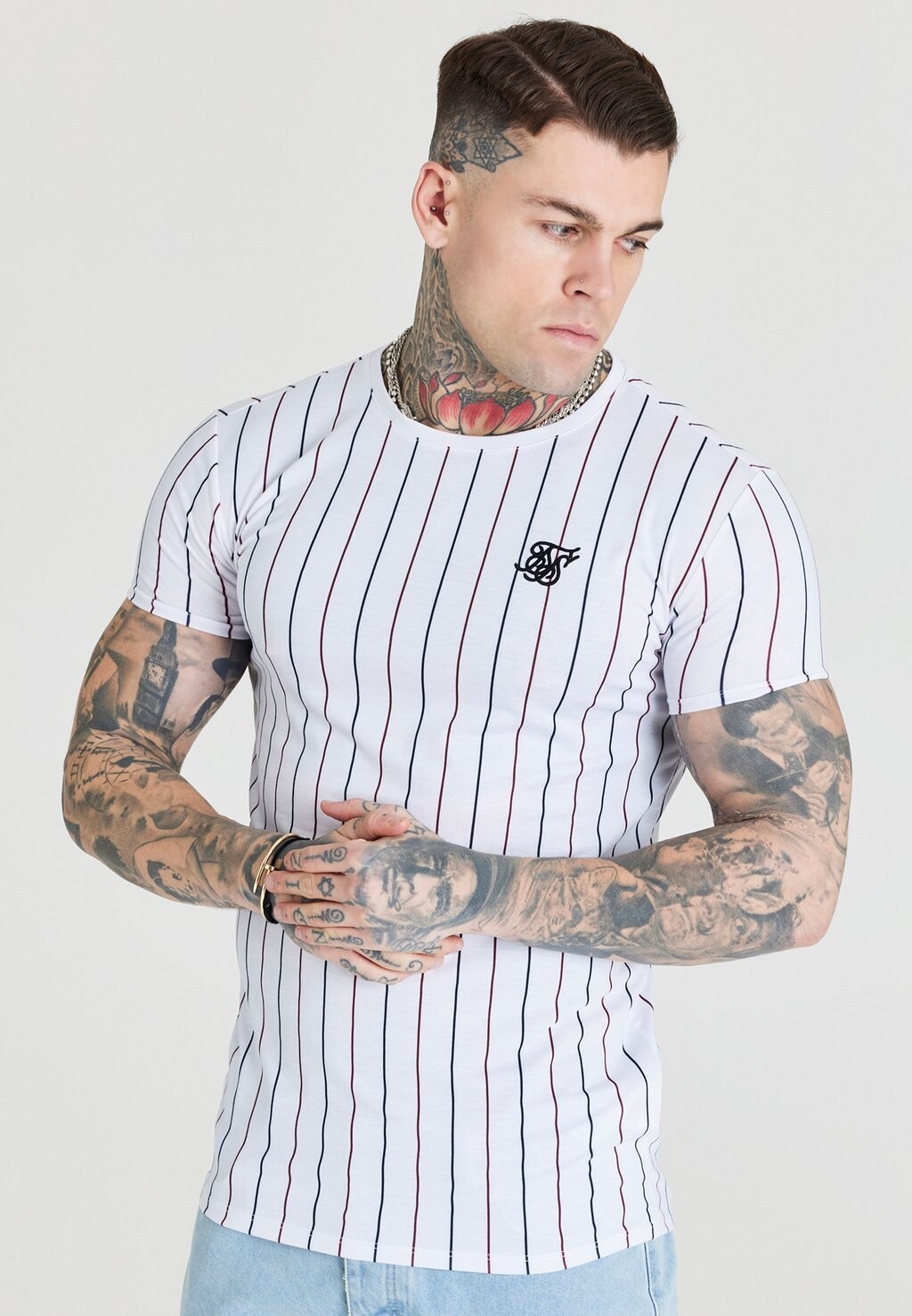 

Футболка с принтом SIKSILK, белый