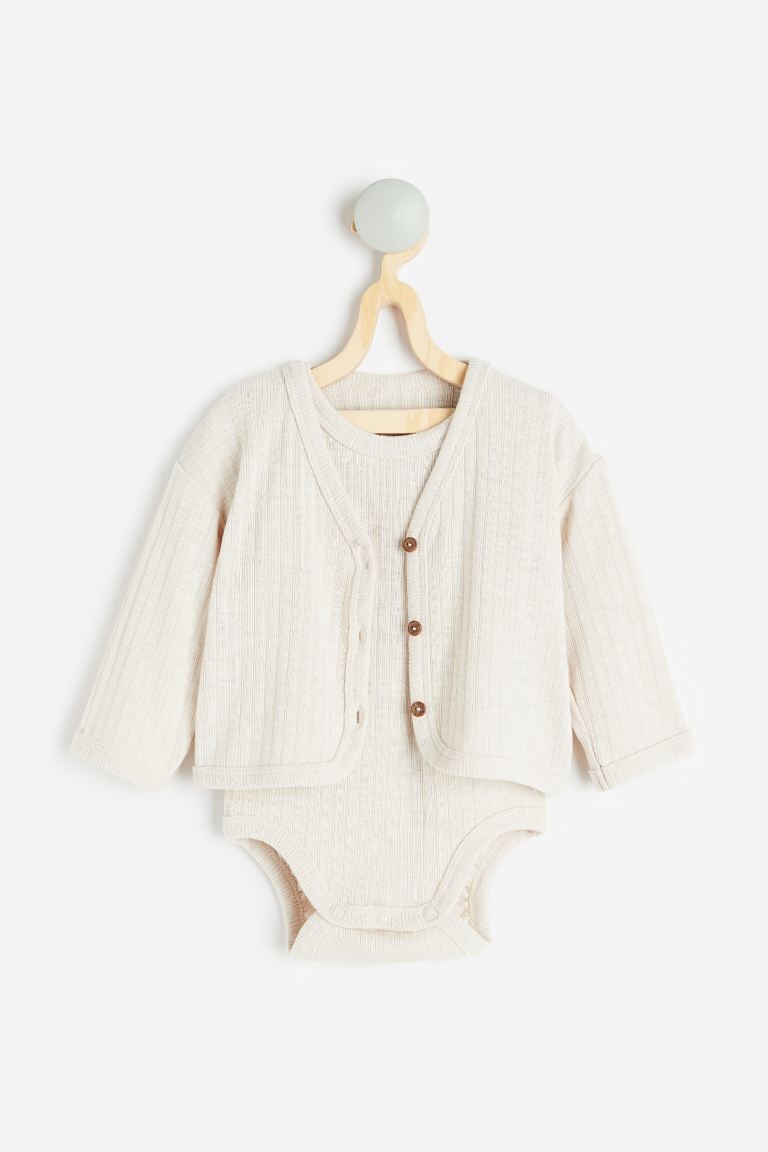 

Комплект из 2 предметов: кардиган и боди H&M