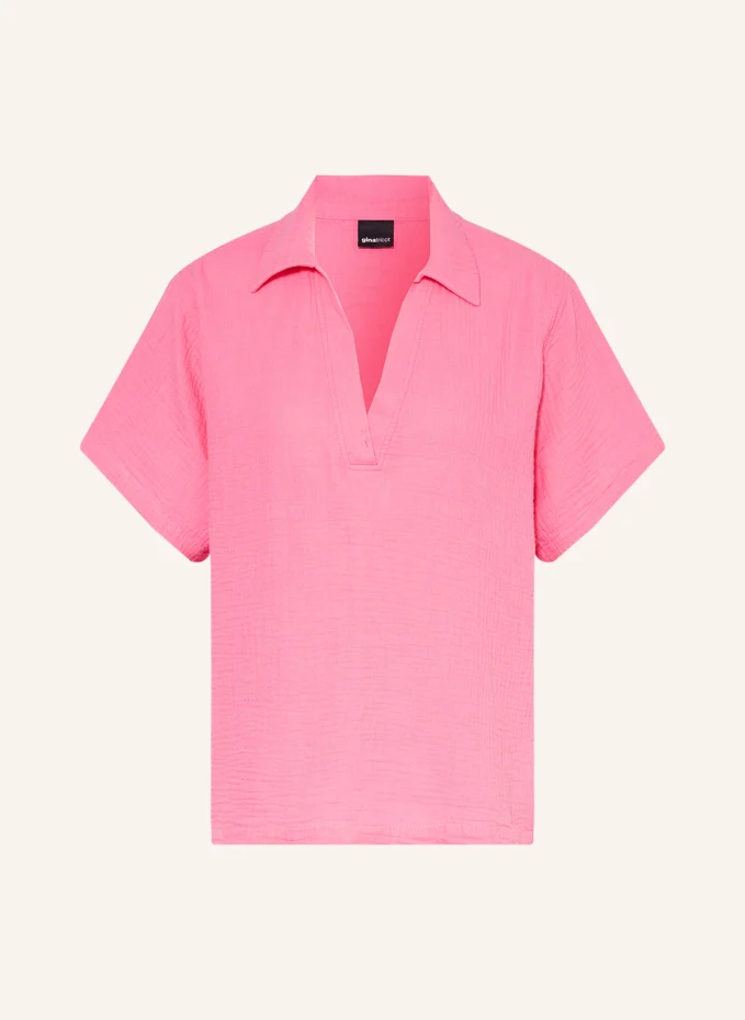 

Блузка-рубашка айсель Gina Tricot, розовый