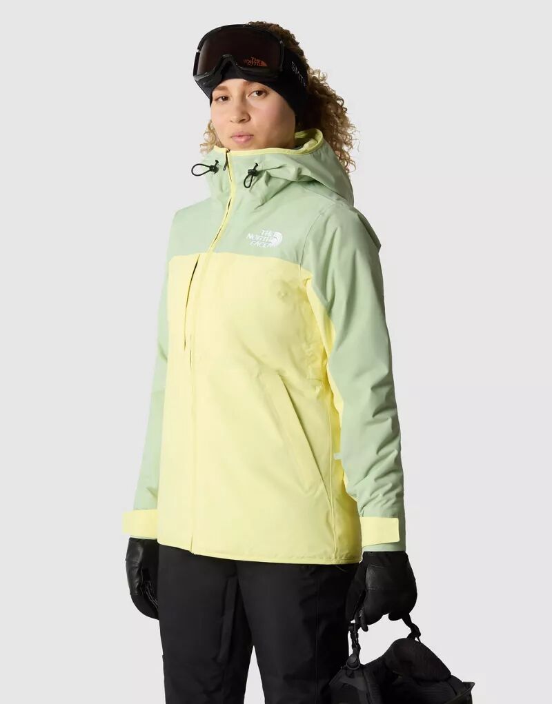 Утепленная лыжная куртка North Face Namak солнечно-желтого и туманно-шалфейного цветов The North Face